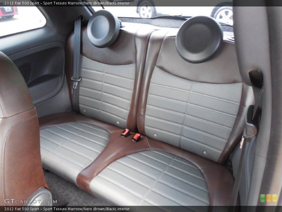 Sport Tessuto Marrone/Nero (Brown/Black) Interior Rear Seat for the 2012 Fiat 500 Sport #79238953
