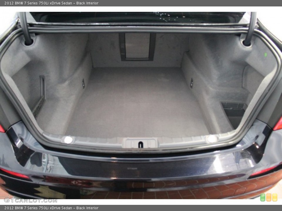 Black Interior Trunk for the 2012 BMW 7 Series 750Li xDrive Sedan #79239759