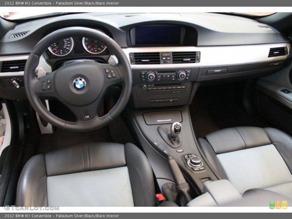 Palladium Silver/Black/Black Interior Dashboard for the 2012 BMW M3 Convertible #79239979
