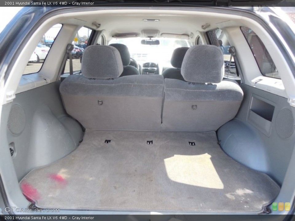 Gray Interior Trunk for the 2001 Hyundai Santa Fe LX V6 4WD #79240525