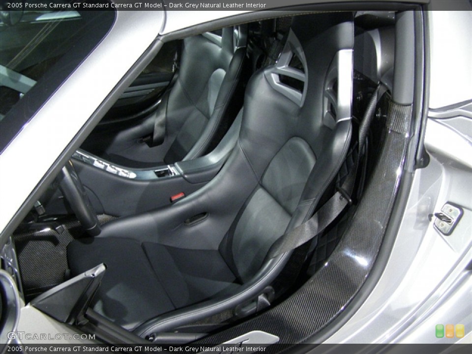 Dark Grey Natural Leather Interior Photo for the 2005 Porsche Carrera GT  #79242