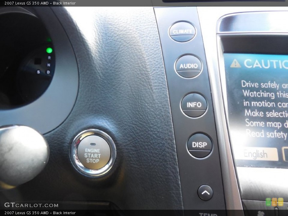 Black Interior Controls for the 2007 Lexus GS 350 AWD #79243376