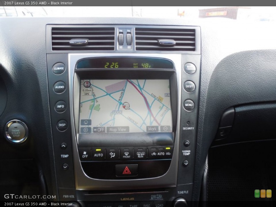 Black Interior Navigation for the 2007 Lexus GS 350 AWD #79243396