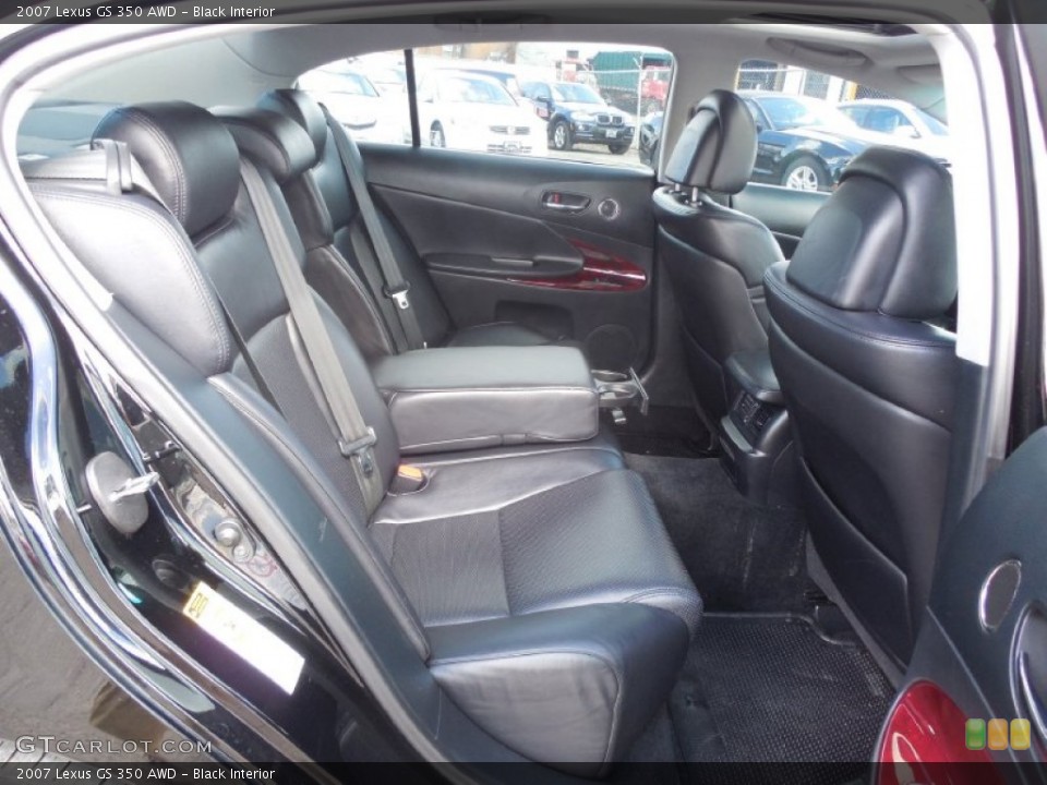 Black Interior Rear Seat for the 2007 Lexus GS 350 AWD #79243717