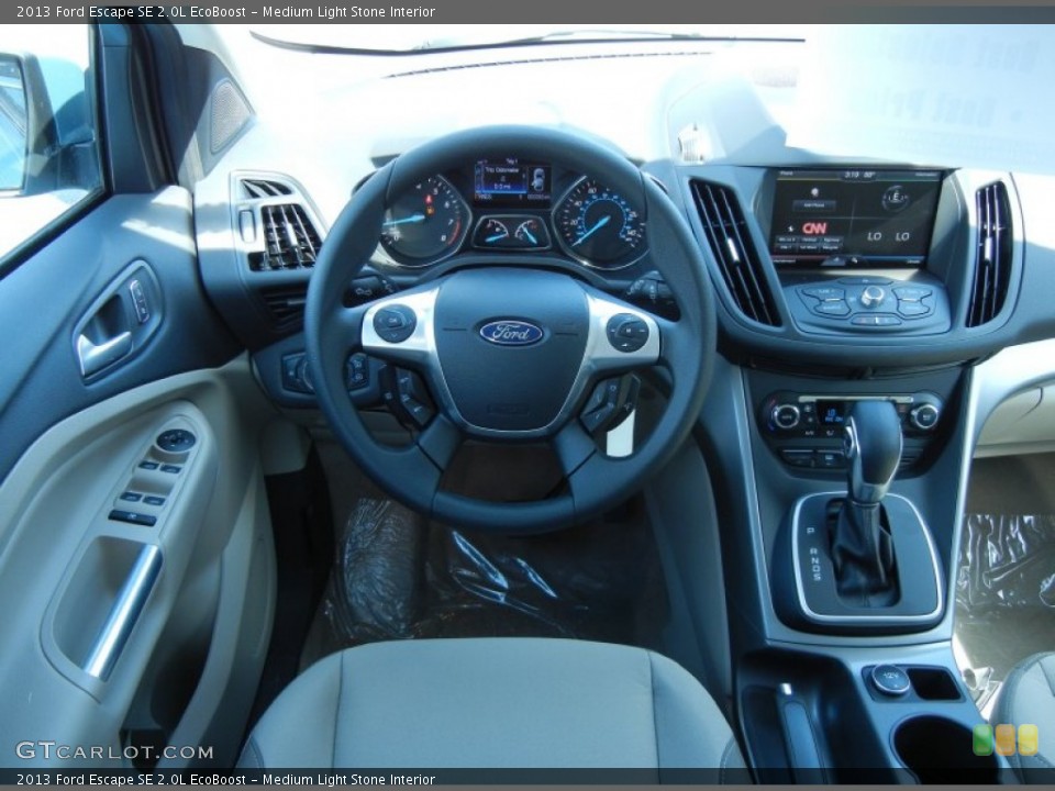 Medium Light Stone Interior Dashboard for the 2013 Ford Escape SE 2.0L EcoBoost #79244446