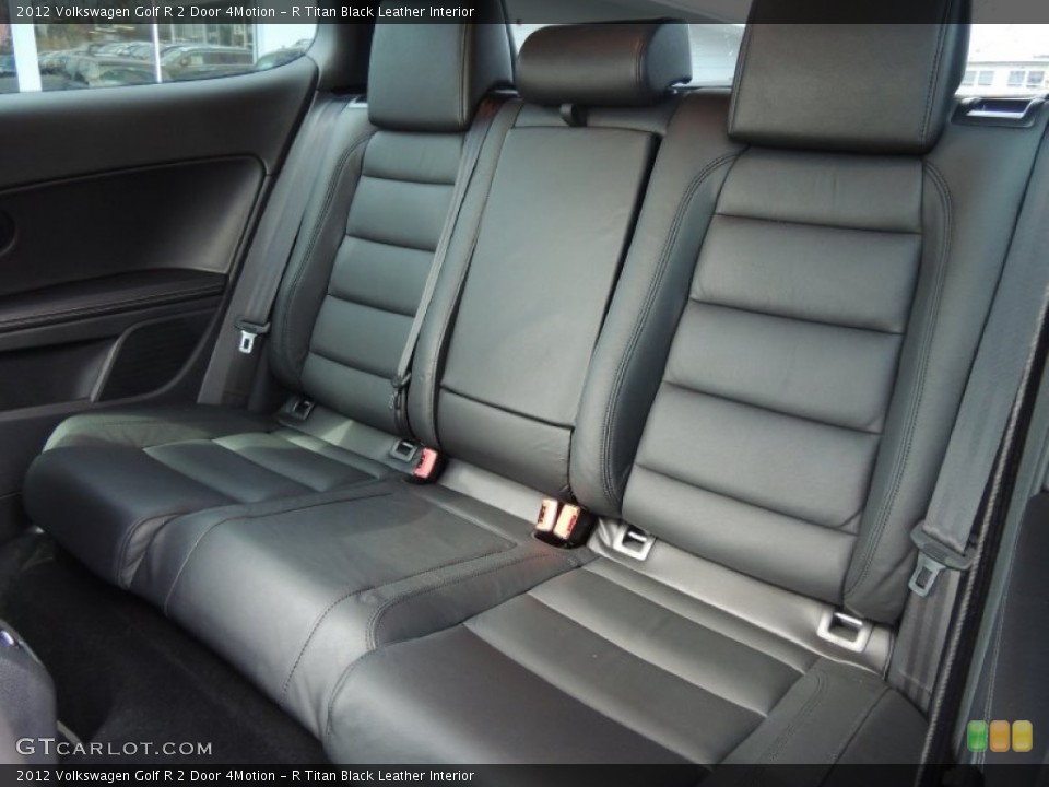 R Titan Black Leather Interior Rear Seat for the 2012 Volkswagen Golf R 2 Door 4Motion #79247160