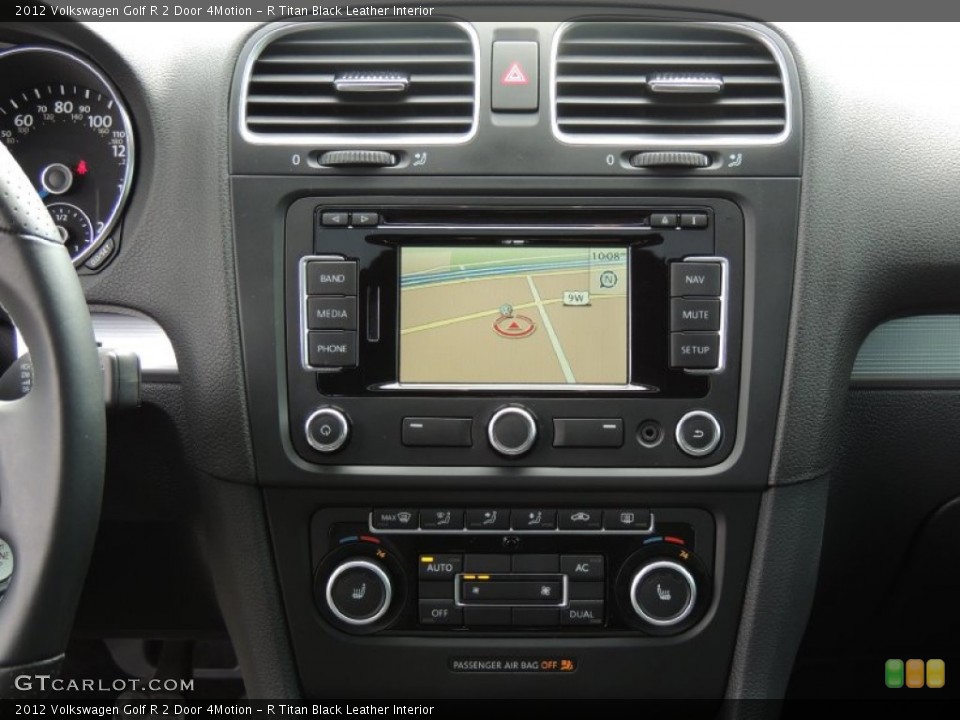 R Titan Black Leather Interior Navigation for the 2012 Volkswagen Golf R 2 Door 4Motion #79247208