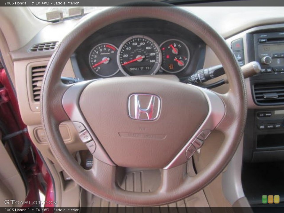 Saddle Interior Steering Wheel for the 2006 Honda Pilot EX 4WD #79247419