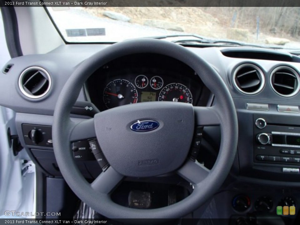 Dark Gray Interior Steering Wheel for the 2013 Ford Transit Connect XLT Van #79247677