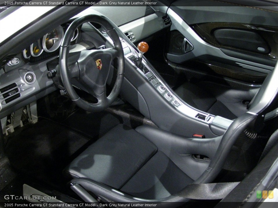Dark Grey Natural Leather Interior Prime Interior for the 2005 Porsche Carrera GT  #79248