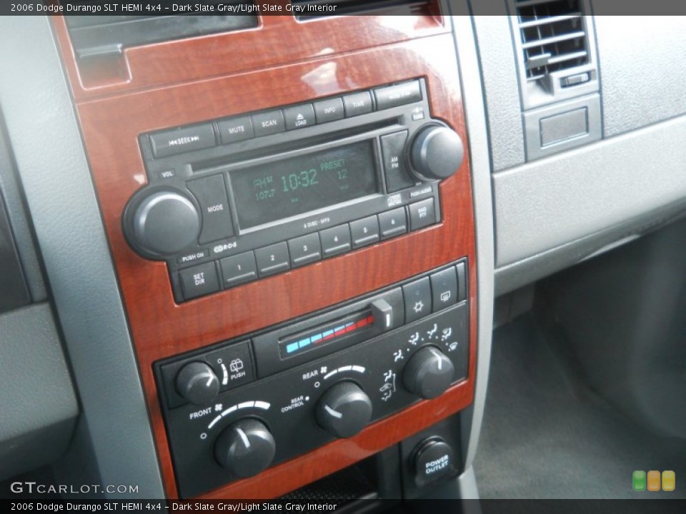 Dark Slate Gray/Light Slate Gray Interior Controls for the 2006 Dodge Durango SLT HEMI 4x4 #79249700
