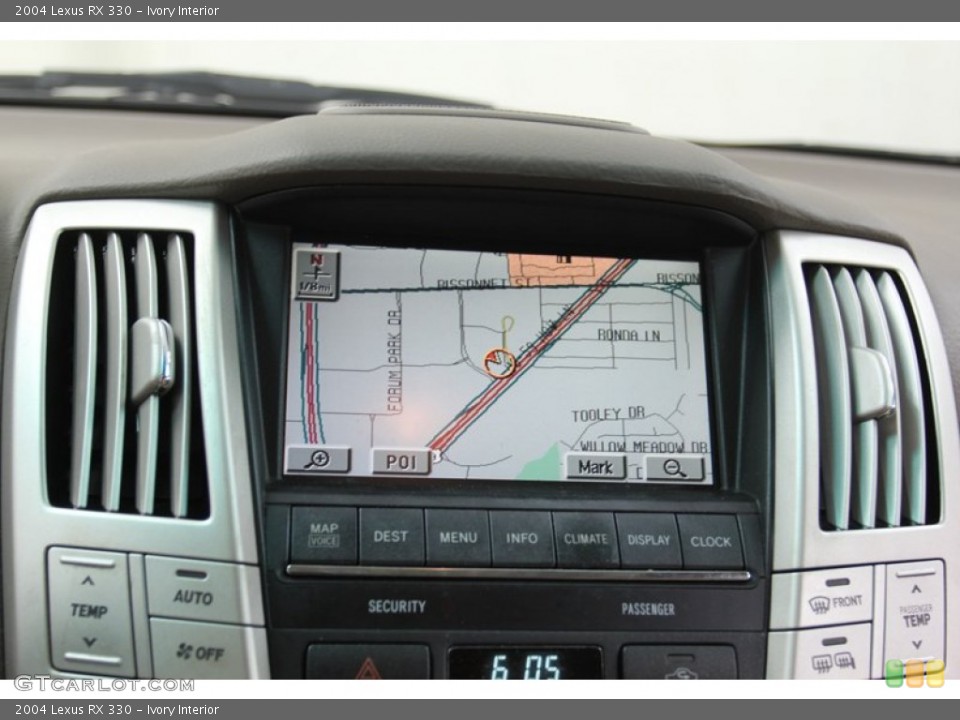 Ivory Interior Navigation for the 2004 Lexus RX 330 #79250411