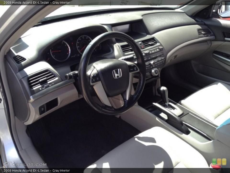 Gray 2009 Honda Accord Interiors