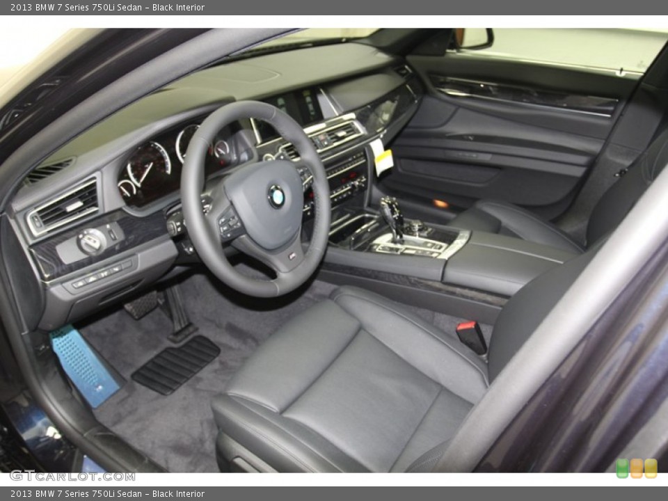 Black Interior Prime Interior for the 2013 BMW 7 Series 750Li Sedan #79255407