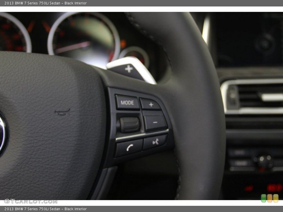 Black Interior Controls for the 2013 BMW 7 Series 750Li Sedan #79255597
