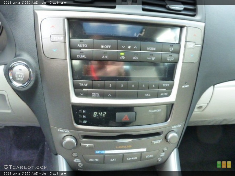 Light Gray Interior Controls for the 2013 Lexus IS 250 AWD #79255739