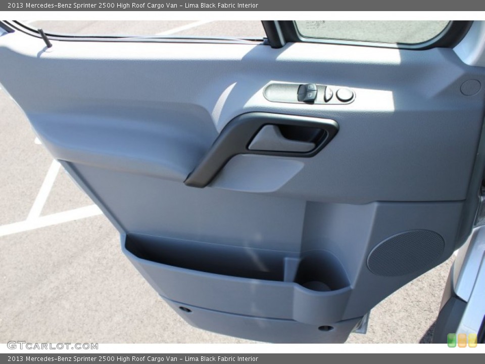 Lima Black Fabric Interior Door Panel for the 2013 Mercedes-Benz Sprinter 2500 High Roof Cargo Van #79258140