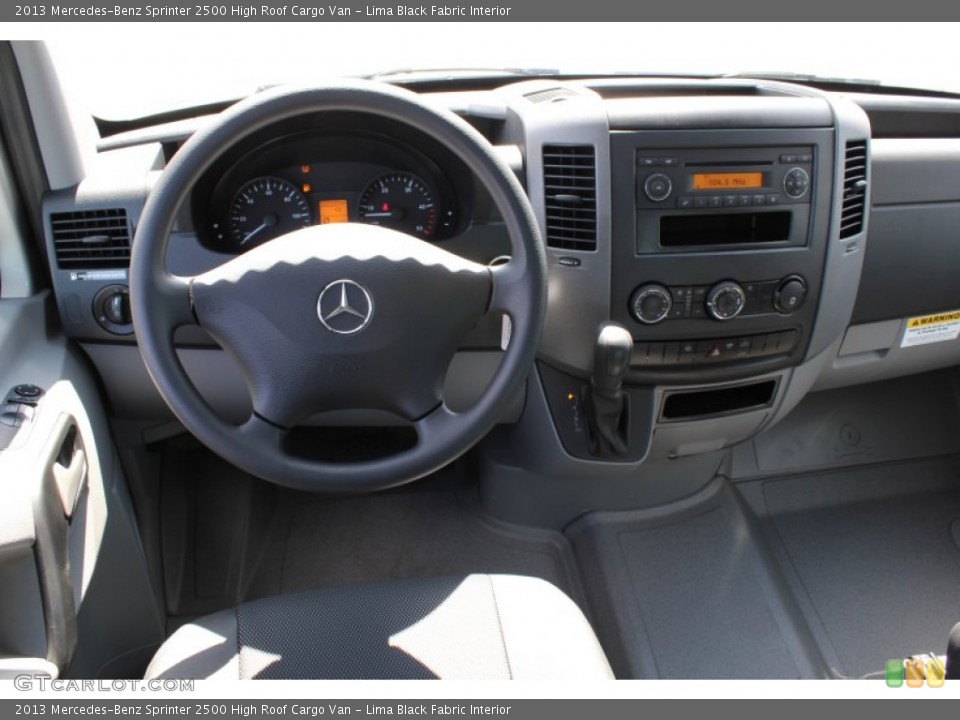 Lima Black Fabric Interior Dashboard for the 2013 Mercedes-Benz Sprinter 2500 High Roof Cargo Van #79258156