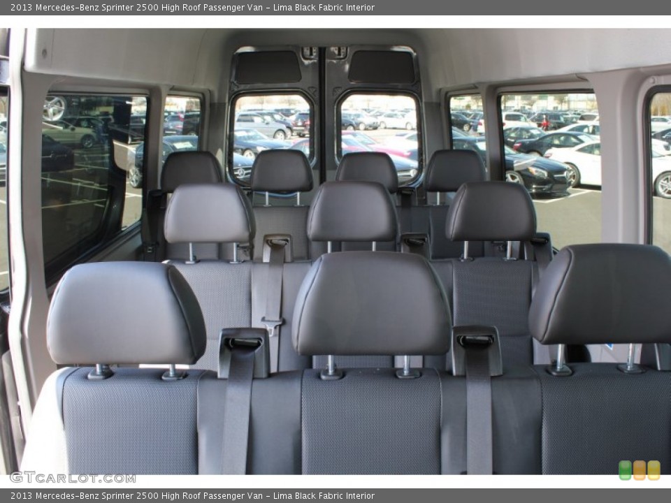Lima Black Fabric Interior Rear Seat for the 2013 Mercedes-Benz Sprinter 2500 High Roof Passenger Van #79258408