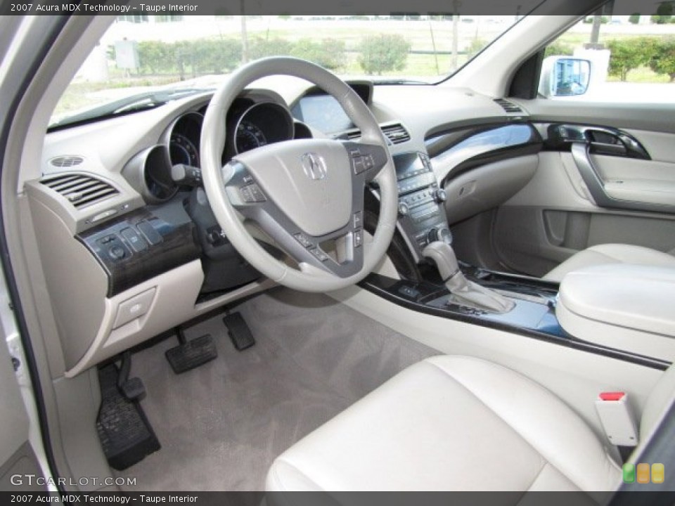 Taupe Interior Prime Interior for the 2007 Acura MDX Technology #79259900