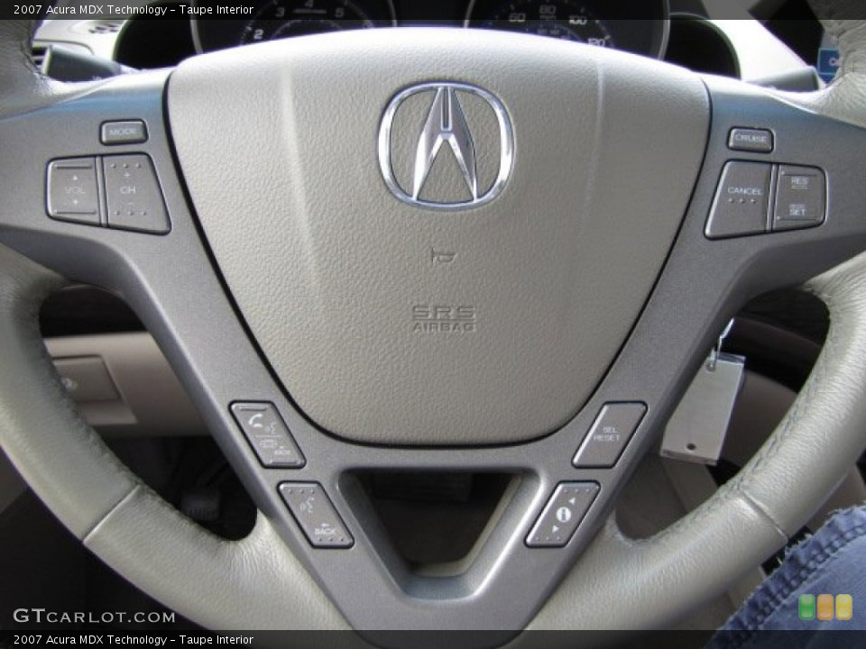 Taupe Interior Controls for the 2007 Acura MDX Technology #79259912