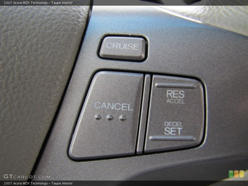 Taupe Interior Controls for the 2007 Acura MDX Technology #79259929