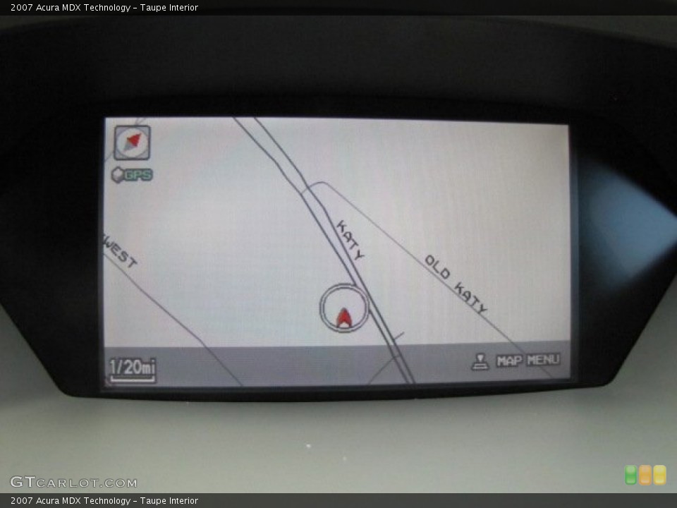 Taupe Interior Navigation for the 2007 Acura MDX Technology #79259953