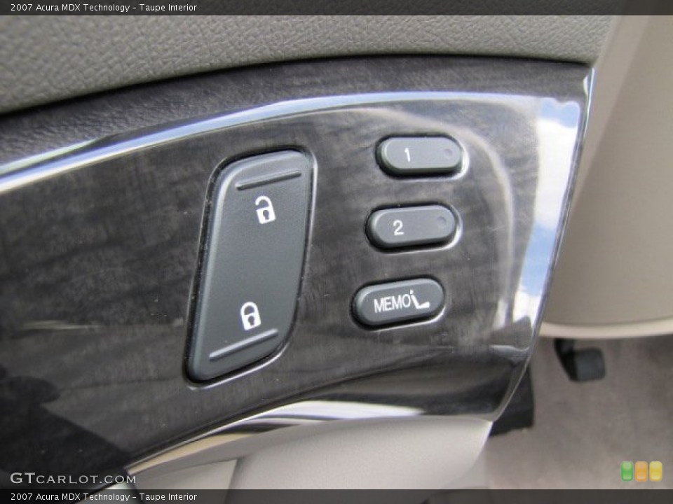Taupe Interior Controls for the 2007 Acura MDX Technology #79260034