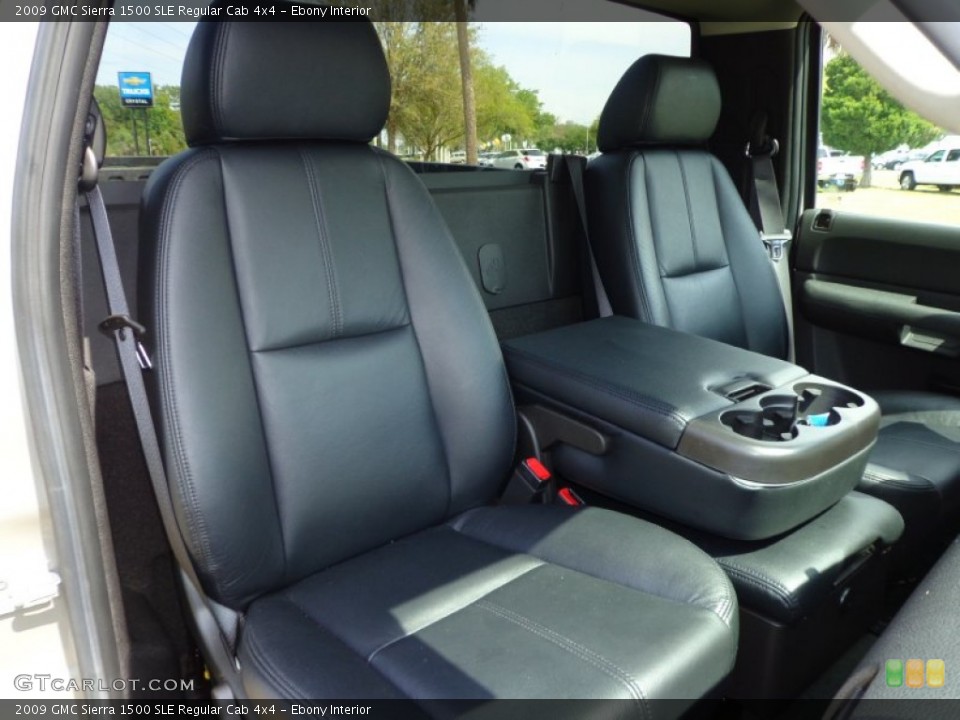 Ebony Interior Photo for the 2009 GMC Sierra 1500 SLE Regular Cab 4x4 #79261669
