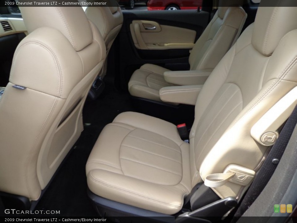Cashmere/Ebony Interior Rear Seat for the 2009 Chevrolet Traverse LTZ #79261888