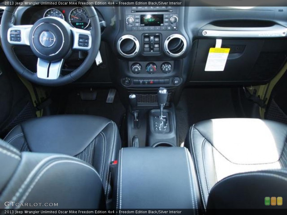 Freedom Edition Black/Silver Interior Dashboard for the 2013 Jeep Wrangler Unlimited Oscar Mike Freedom Edition 4x4 #79264303