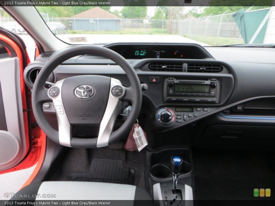 Light Blue Gray/Black Interior Dashboard for the 2013 Toyota Prius c Hybrid Two #79265171