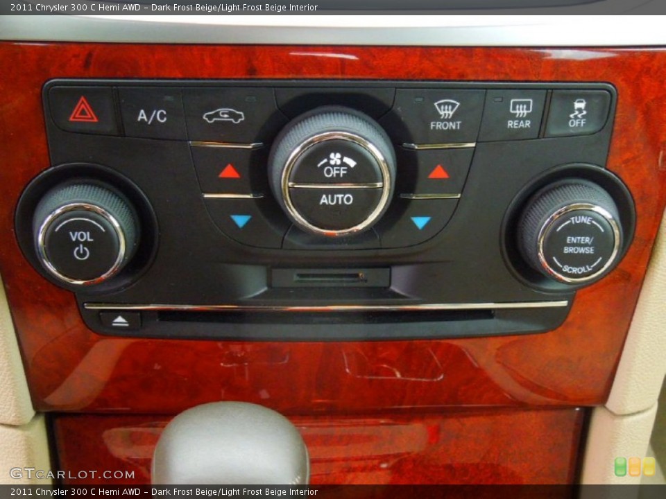 Dark Frost Beige/Light Frost Beige Interior Controls for the 2011 Chrysler 300 C Hemi AWD #79269064
