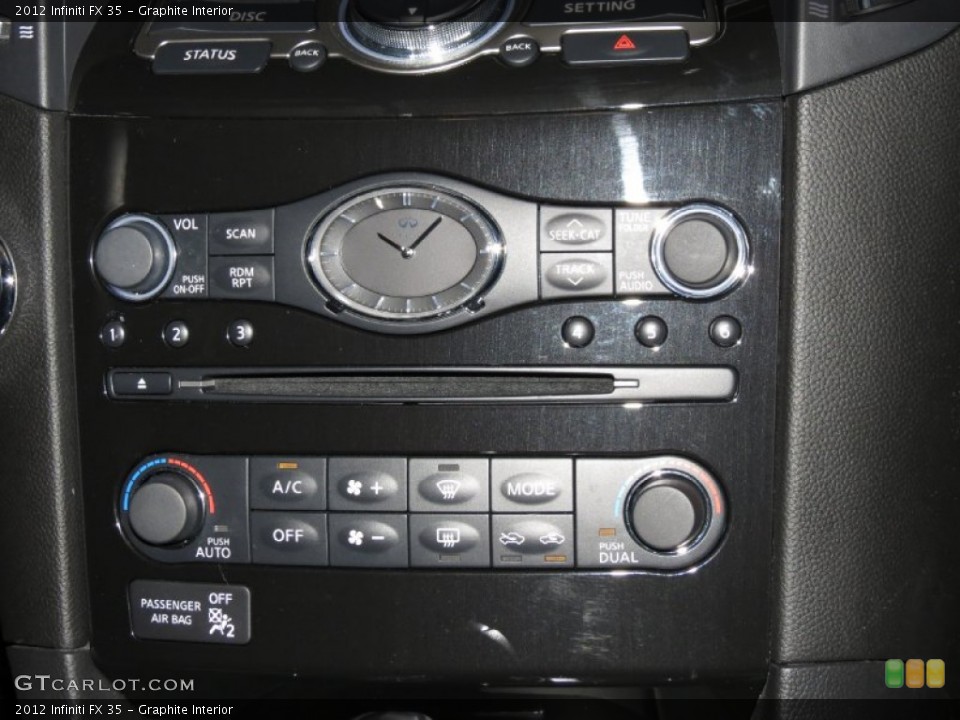 Graphite Interior Controls for the 2012 Infiniti FX 35 #79271510