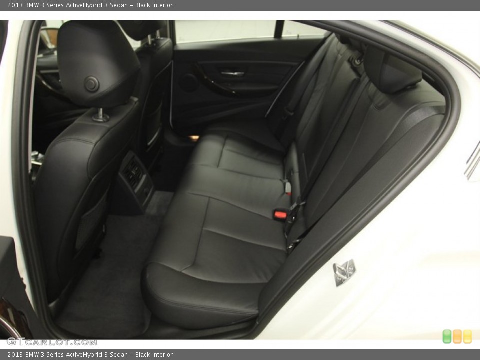 Black Interior Rear Seat for the 2013 BMW 3 Series ActiveHybrid 3 Sedan #79274081