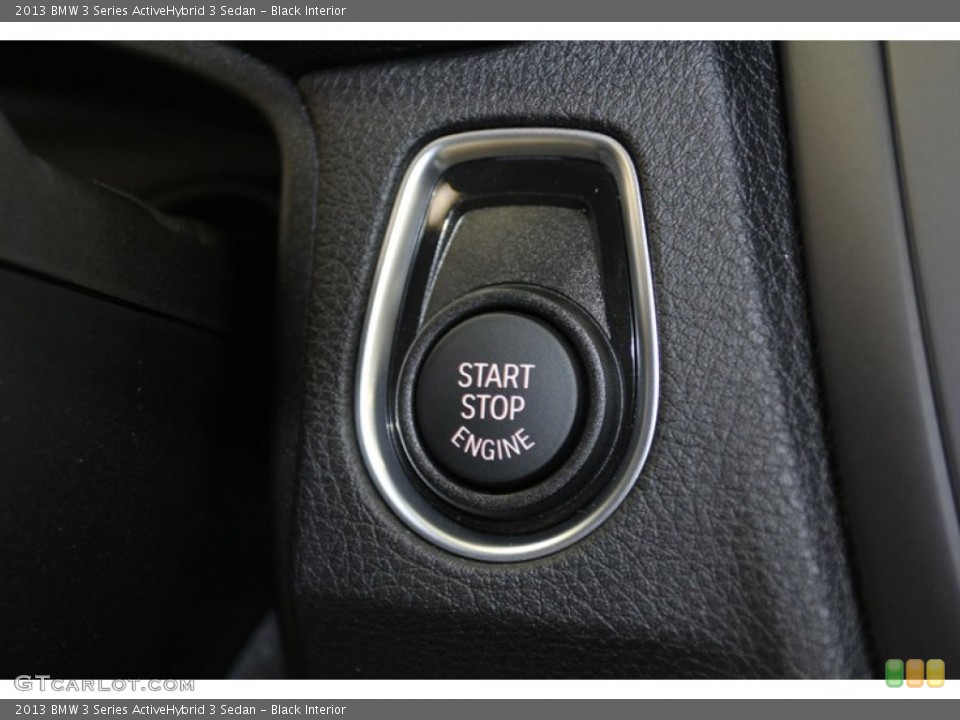 Black Interior Controls for the 2013 BMW 3 Series ActiveHybrid 3 Sedan #79274312