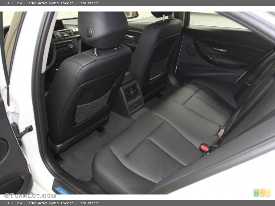 Black Interior Rear Seat for the 2013 BMW 3 Series ActiveHybrid 3 Sedan #79274381