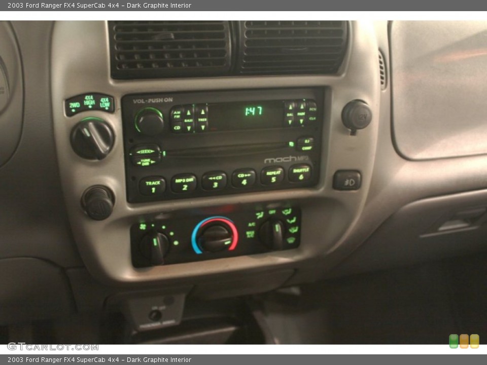Dark Graphite Interior Controls for the 2003 Ford Ranger FX4 SuperCab 4x4 #79274646
