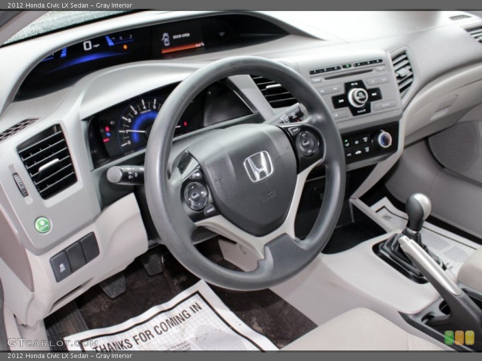 Gray Interior Dashboard for the 2012 Honda Civic LX Sedan #79275661