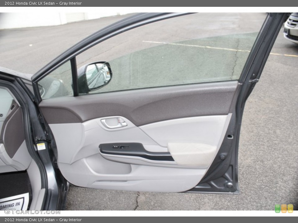 Gray Interior Door Panel for the 2012 Honda Civic LX Sedan #79275856