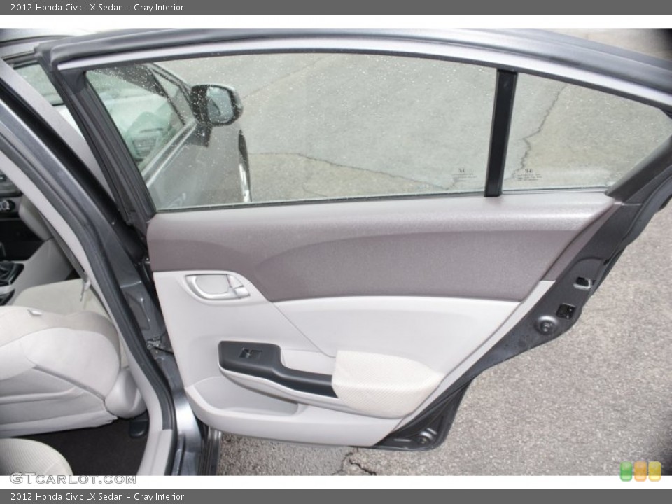 Gray Interior Door Panel for the 2012 Honda Civic LX Sedan #79275874