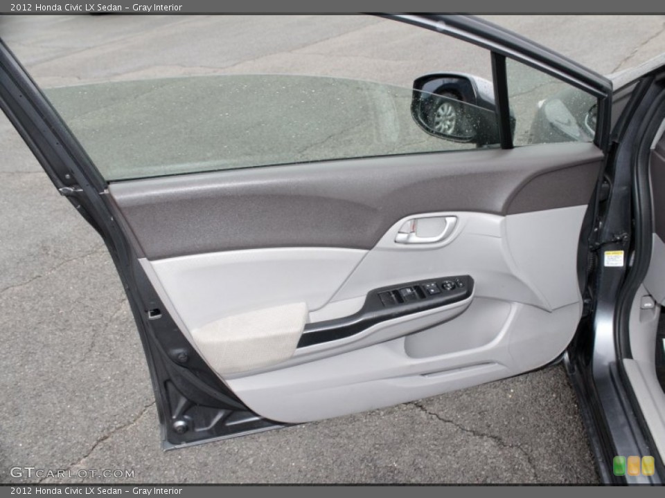 Gray Interior Door Panel for the 2012 Honda Civic LX Sedan #79275889