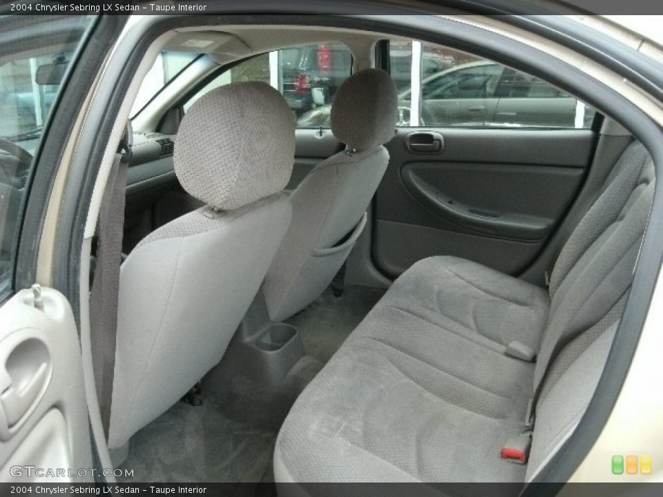 Taupe Interior Rear Seat for the 2004 Chrysler Sebring LX Sedan #79276364