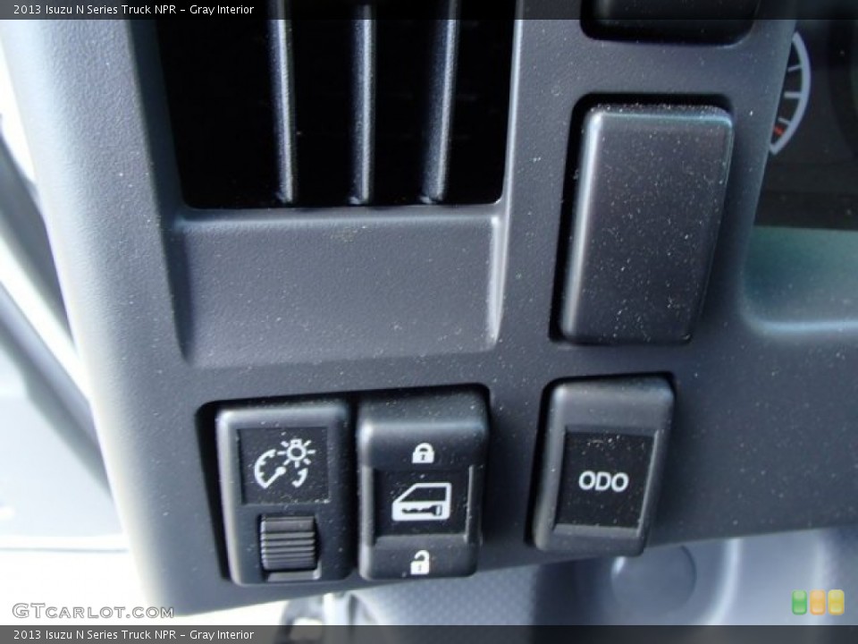 Gray Interior Controls for the 2013 Isuzu N Series Truck NPR #79284479