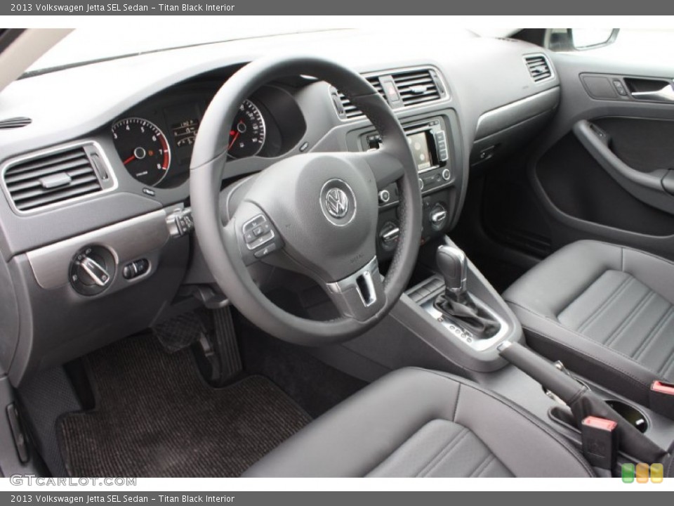 Titan Black Interior Photo for the 2013 Volkswagen Jetta SEL Sedan #79284934