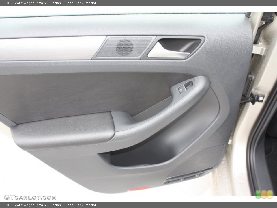 Titan Black Interior Door Panel for the 2013 Volkswagen Jetta SEL Sedan #79285220