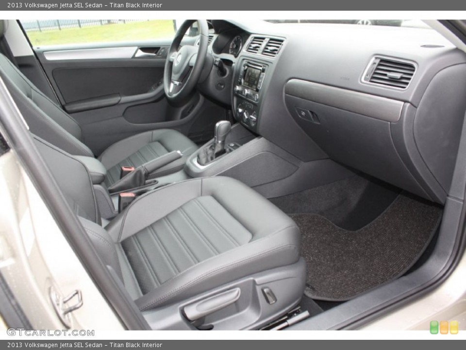 Titan Black Interior Front Seat for the 2013 Volkswagen Jetta SEL Sedan #79285312