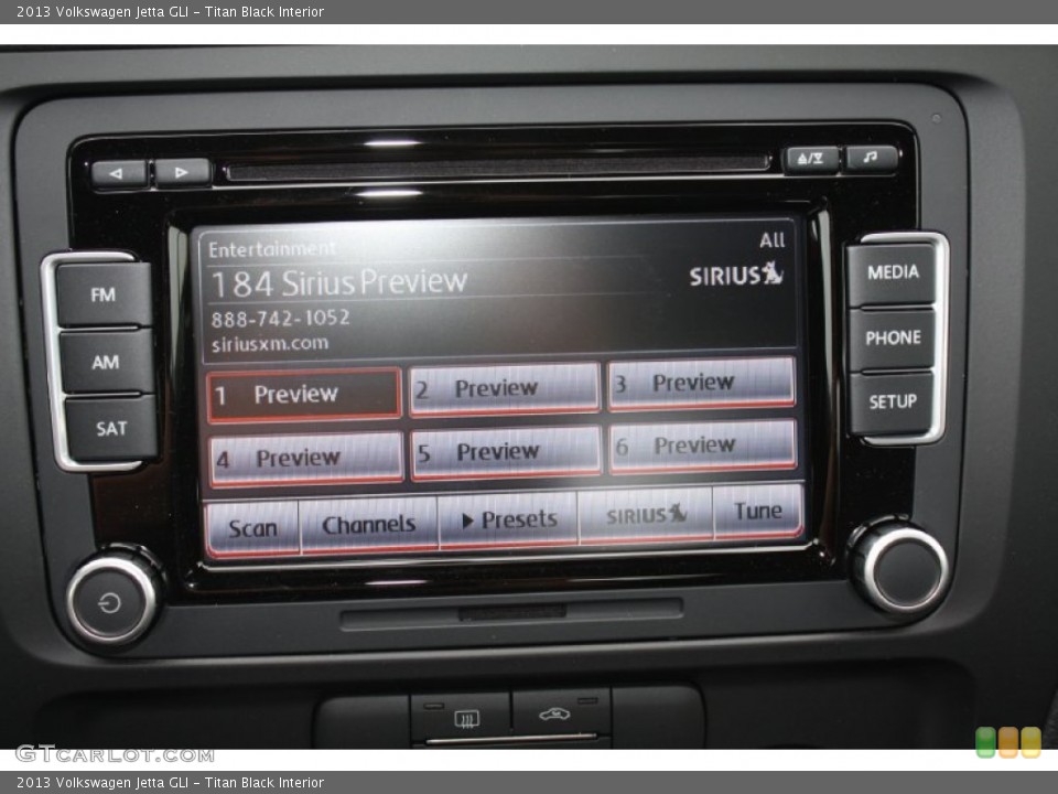 Titan Black Interior Controls for the 2013 Volkswagen Jetta GLI #79285774