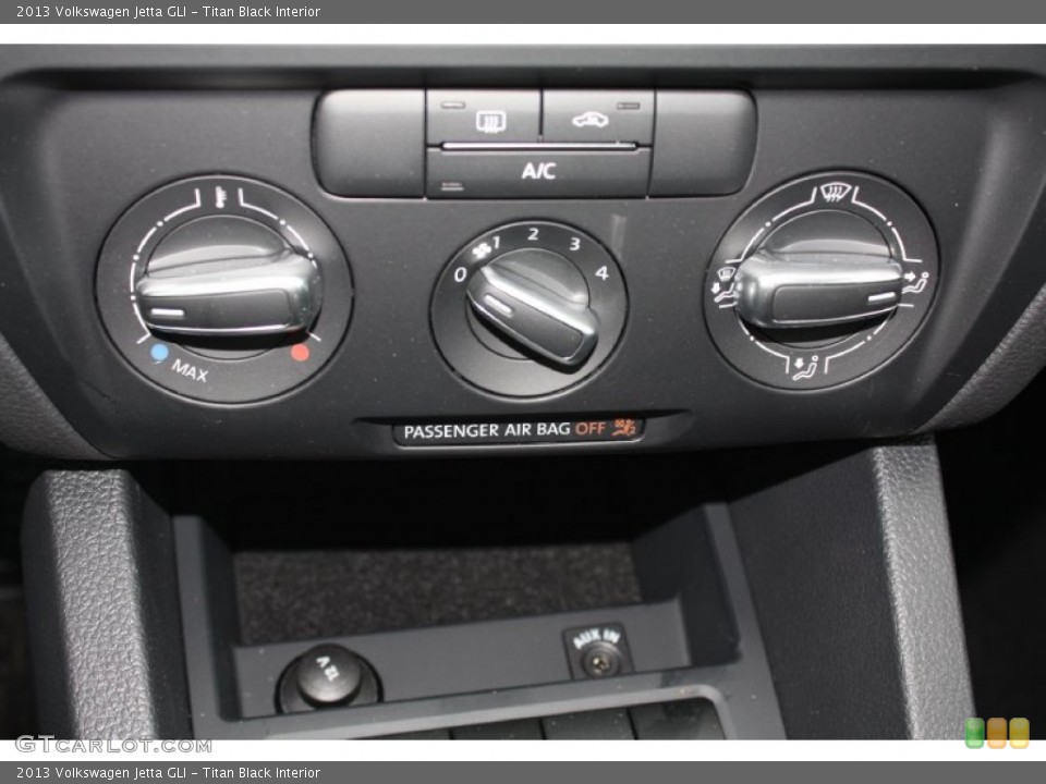 Titan Black Interior Controls for the 2013 Volkswagen Jetta GLI #79285796