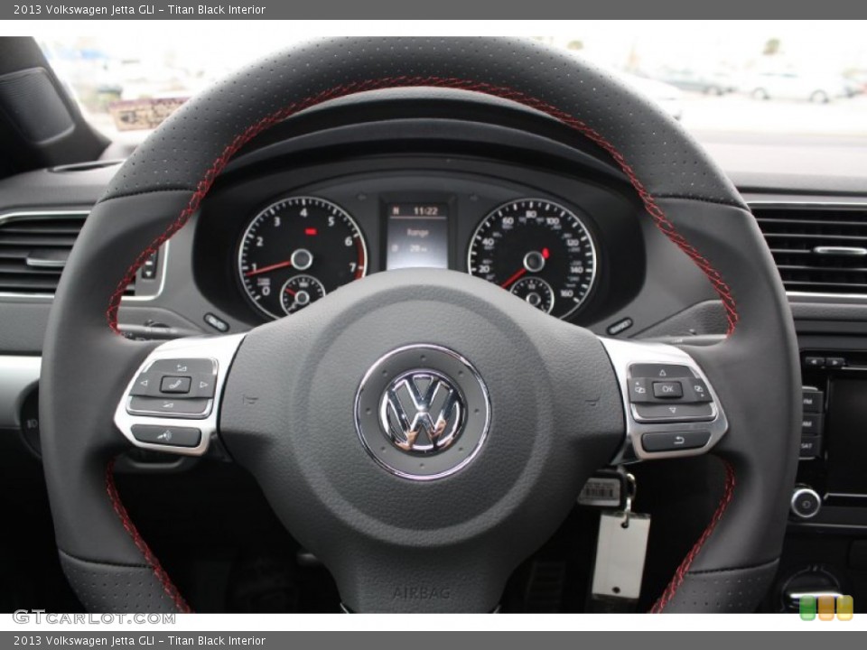 Titan Black Interior Steering Wheel for the 2013 Volkswagen Jetta GLI #79285838